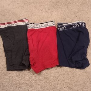 Calvin Klein Boxer Briefs 3-Pack - Black, Red, Blue